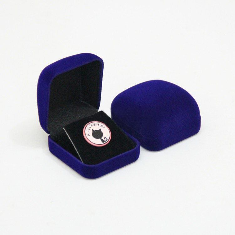 Fine Badge Medal Packaging Box Flocking Commemorative Coin Collection Organizer Jewelry Brooch Storage School Emblem Holder Case: Gold-color