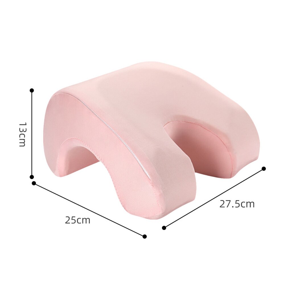 Curved Sleeping Pillow Memory Foam Slope Zipper Machine Washable Slow Side Leaning Rebound Pillow Office Lunch Break Car