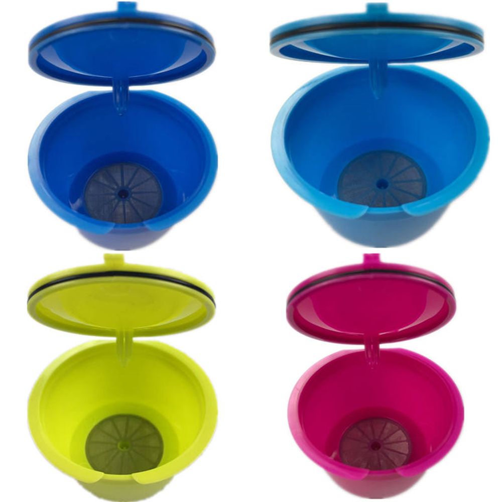 8 Colors Refillable Coffee Capsule For Nescafe Dolce Gusto Reusable Capsules Coffee Pods K-cups Useful 50 times