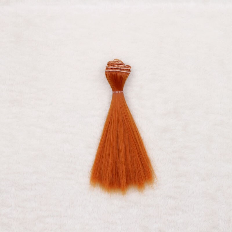 1pcs 15*100cm Doll Accessories Long Straight Synthetic Fiber BJD SD Wig Hair For Doll Wigs High-temperature Wire girl toys