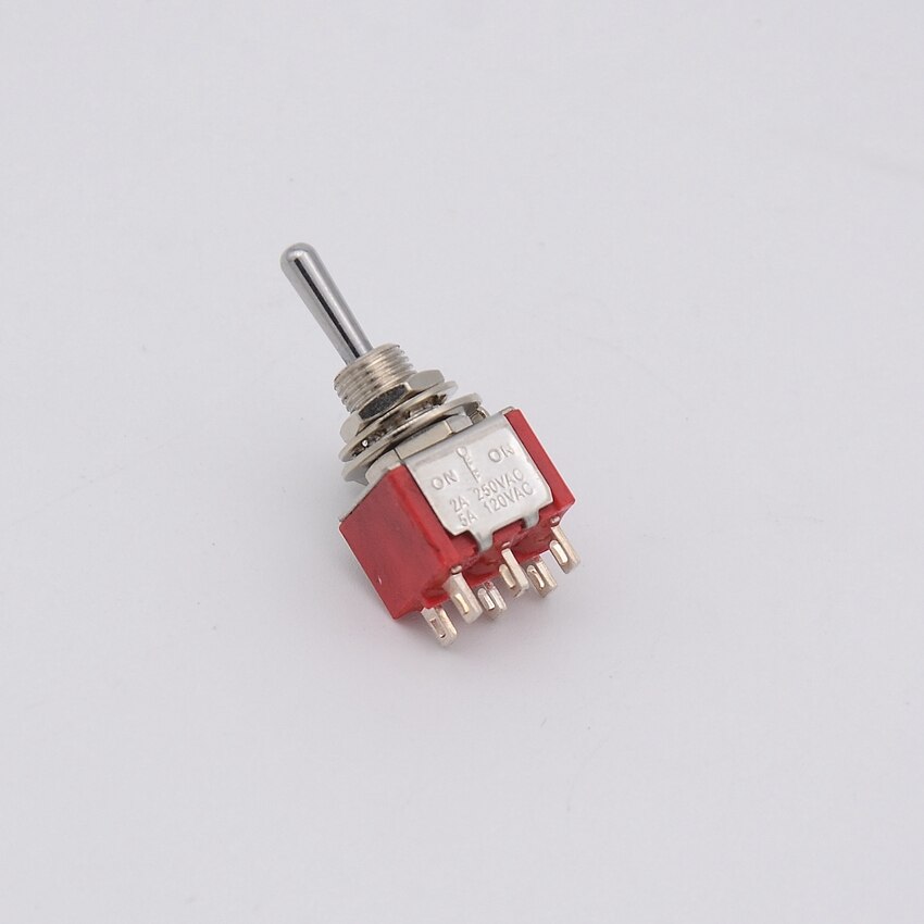1 Piece ON-ON / ON-OFF-ON DPDT Mini Toggle Switch for Electric Guitar or Bass CN(Origin)