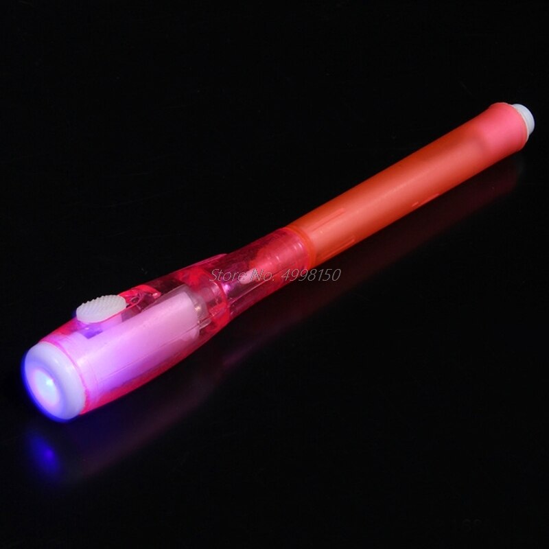 Unsichtbare Tinte Stift Gebaut in UV-Licht Magie Marker Spion Geheimnis Nachricht Werkzeug einstellen Neue