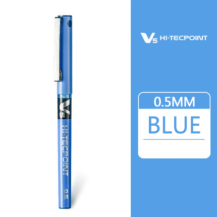 6/12 Uds piloto BX-V5 aguja completa recta bolígrafo líquido BX-V5 0,5mm gel bolígrafo multicolor de gran capacidad: Azul / 6pieces