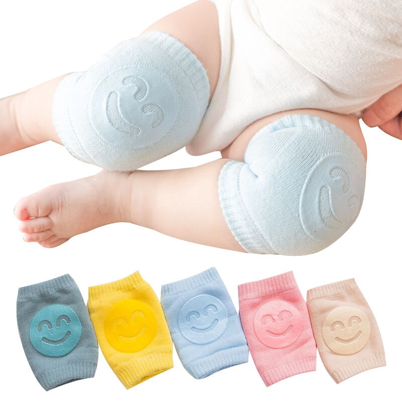 Nicht-Unterhose Baby Knie Pads Baumwolle Jungen Mädchen unisex Krabbeln Knie Schutz Baby Kniescheibe Baby Zubehör Lächeln Beinlinge kneepad