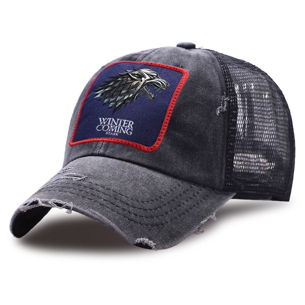 Skarp vinter kommer baseballkasket unisex afslappet baseballkasket åndbar bomuld ridesolhatte sommer udendørs snapback hat: Sort 6