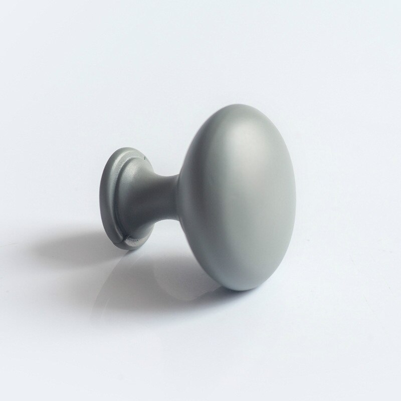 Children's room cartoon handle wardrobe door cabinet furniture handle white blue gray cabinet drawer handle: Single hole-gray