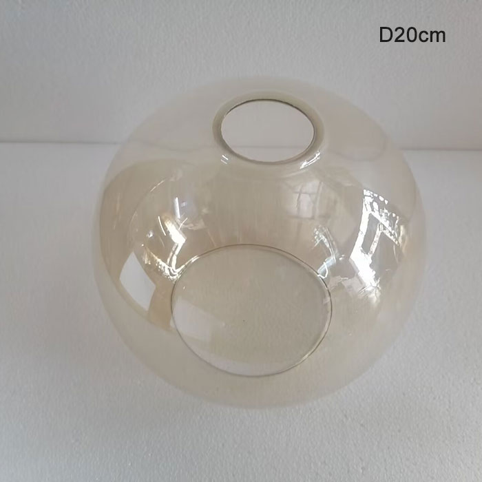 Glass Globe Lamp Shades Replacement Lampshade Cover for Light Fixture Wall Sconce Pendant Lighting Vanity Light Table Floor Lamp: Silver