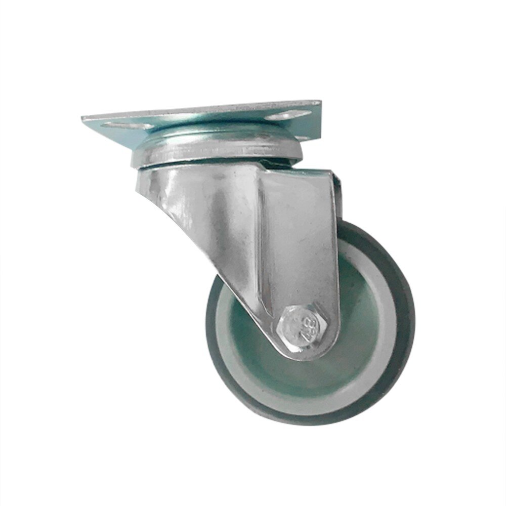 4pcs TPR Wheel Casters Wheel 2" Universal Wheel Casters Flat Cabinet Casters Flat Universal Wheel 2 Inches Universal Trolley Whe