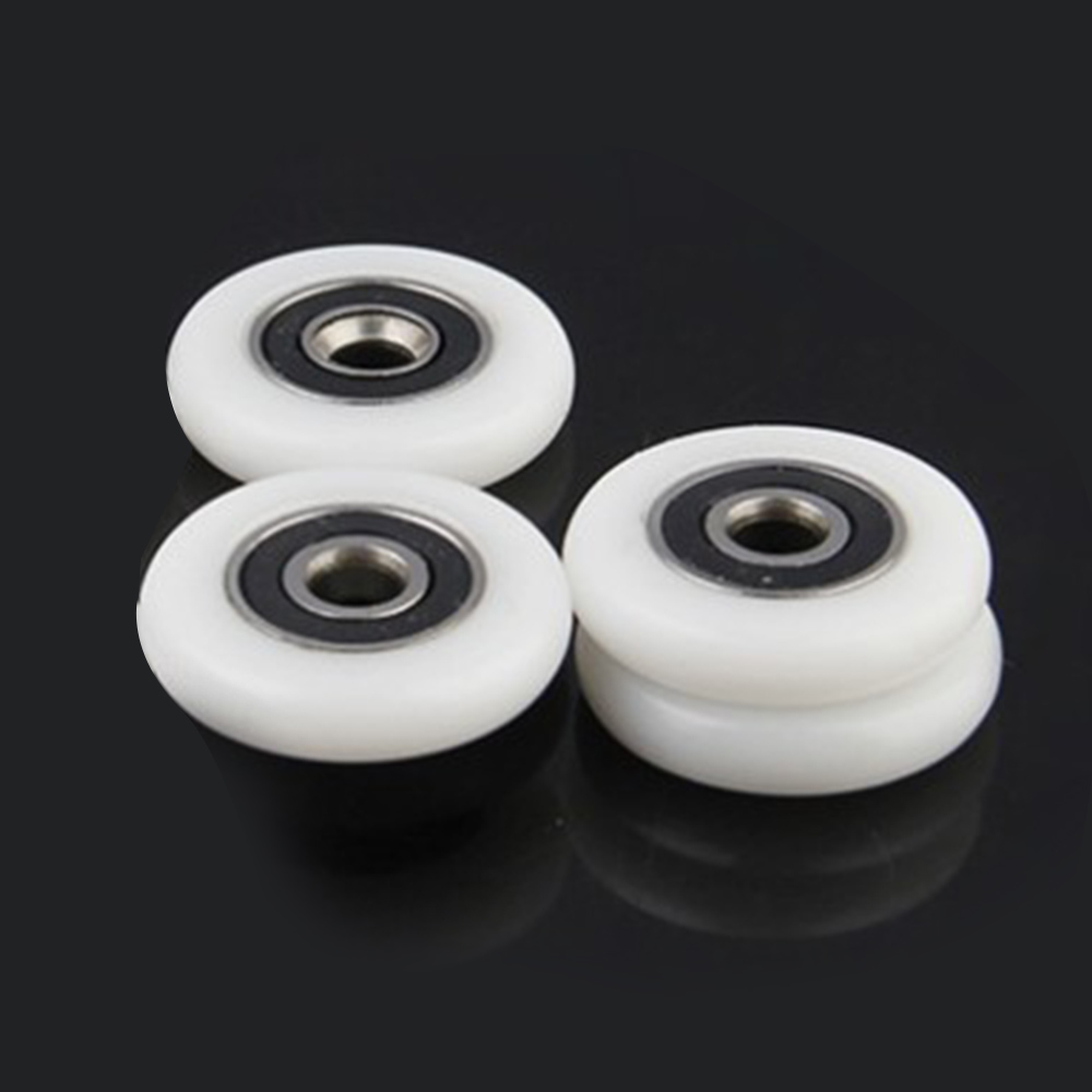 10Pcs 23Mm 25Mm 27Mm Bad Kast Slide Deur Wiel Garderobe Douche Lager Roller Vervanging Abs badkamer Gate Accessoires