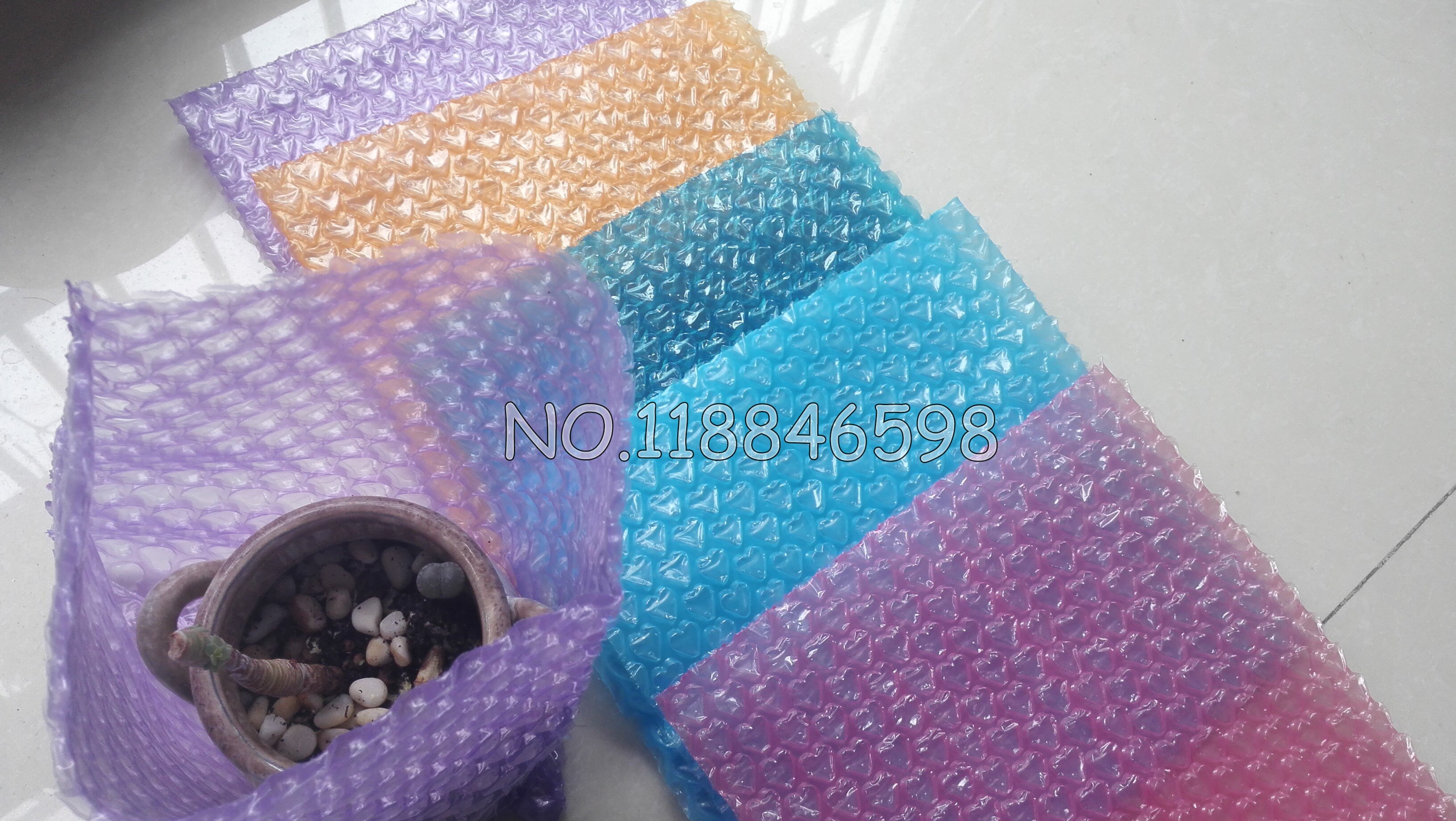 50 st hjärtformade bubbelpåsar uppblåsbara påsar skumplast för förpackningsmaterial dekoration 10*10cm (3.94*3.94 ')