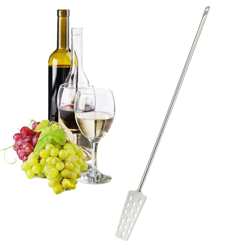62,5 cm Edelstahl Wein Rührer Paddel Wein Maische tun Mischen Rührer Paddel Heimat Küche Bar Werkzeug Lange Griff Wein Rührgerät