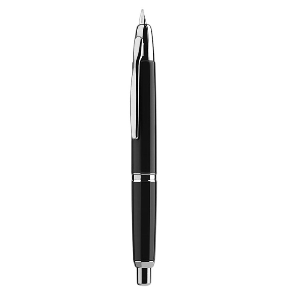 ¡En Stock! Mahanan-pluma estilográfica a presión A1, plumín extrafino retráctil de Metal de 0,4mm con Clip/sin Clip, pluma de tinta de para escribir