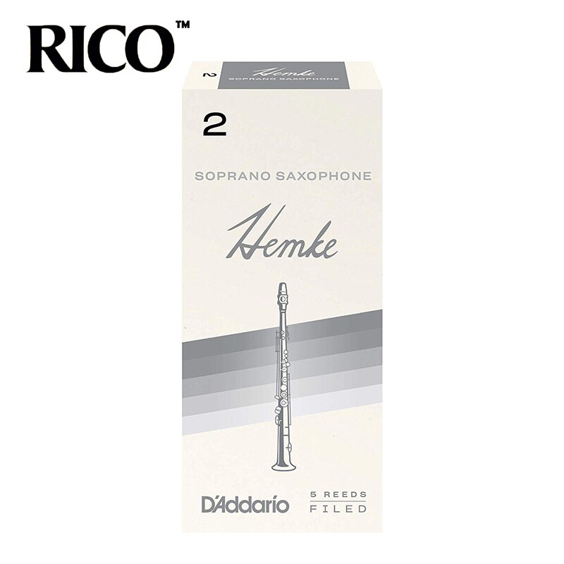 Rico hemke sopraansax rieten / saxofoon sopraansax rieten sterkte 2.5#, 3#  doos  of 5: 2.0 met cadeau