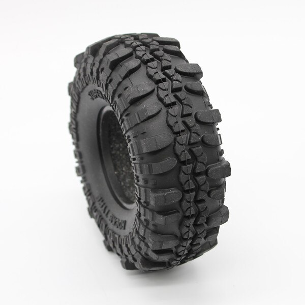Gummidæk 1.9 " dæk 1.9 tommer dæk med svamp 98/100/108/110/114/120mm til rc crawler bilmodeller aksial scx 10 90046 d90 trx -4: 110mm