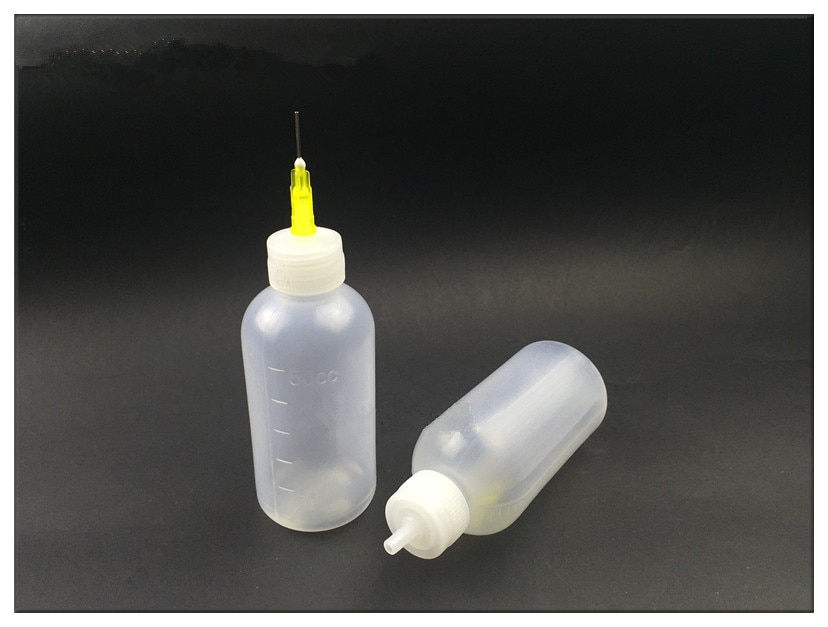 10 pièces 50 ml bouteille distributeur pour colophane soudure liquide Flux plus 1 aiguille