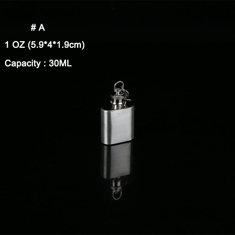 Tragbare Barware Edelstahl Flachmann Krug Tragbare Wein Whiskey Topf Flasche Getränk Flasche Hohe Quanlity: A