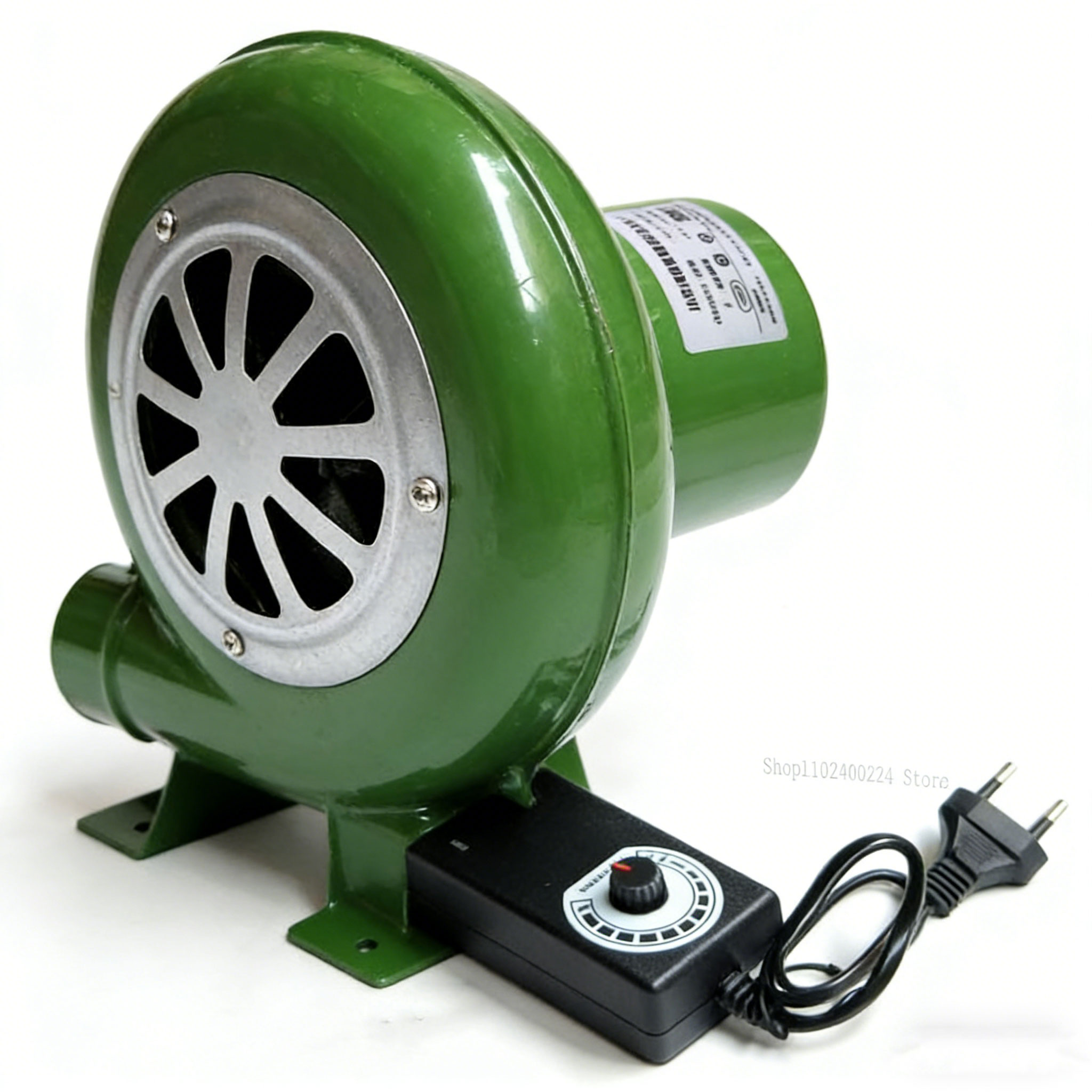EU 80W Elektrischer Gebläseventilator, Grillventilator, geeignet für Grill, Mini-Schmiedeöfen, Gebläse mit Geschwindigkeitsadapter, AC100-240V M888