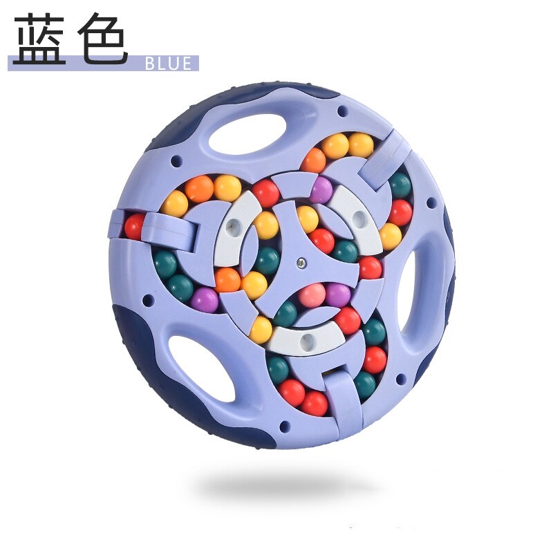 2022 rotierenden Bean Intelligenz Fingertip Cube kinder Finger Gyro Anti-Stress-Cube Pädagogisches Festplatte Spielzeug: Rosa