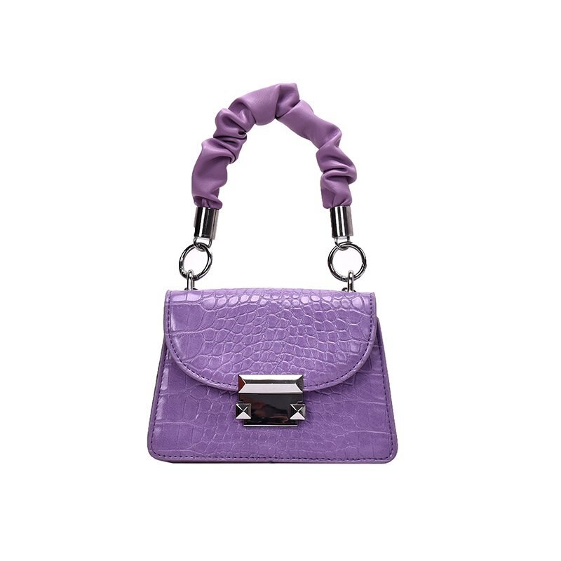 Handtas Vrouwen Tassen Kleine Koppelingen Ladys Crossbody Schoudertas Mini Messenger Bagtrendy Leer Kant Portemonnee Vrouwelijke #30: Purple shoulder bag