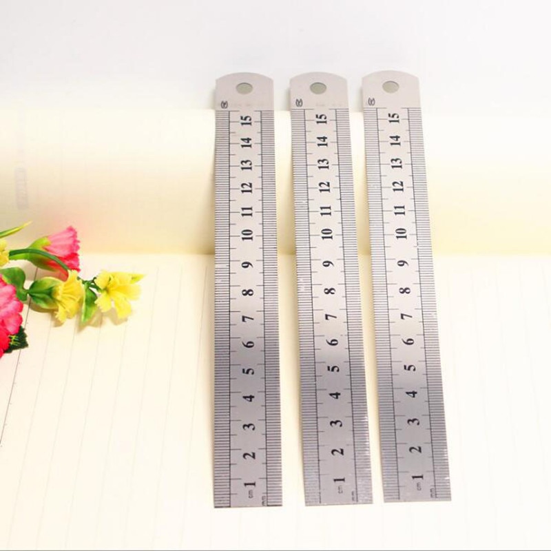 Manufacturers supply stainless steel ruler 15 cm price Exquisite Metal Rulers office & school stationery student