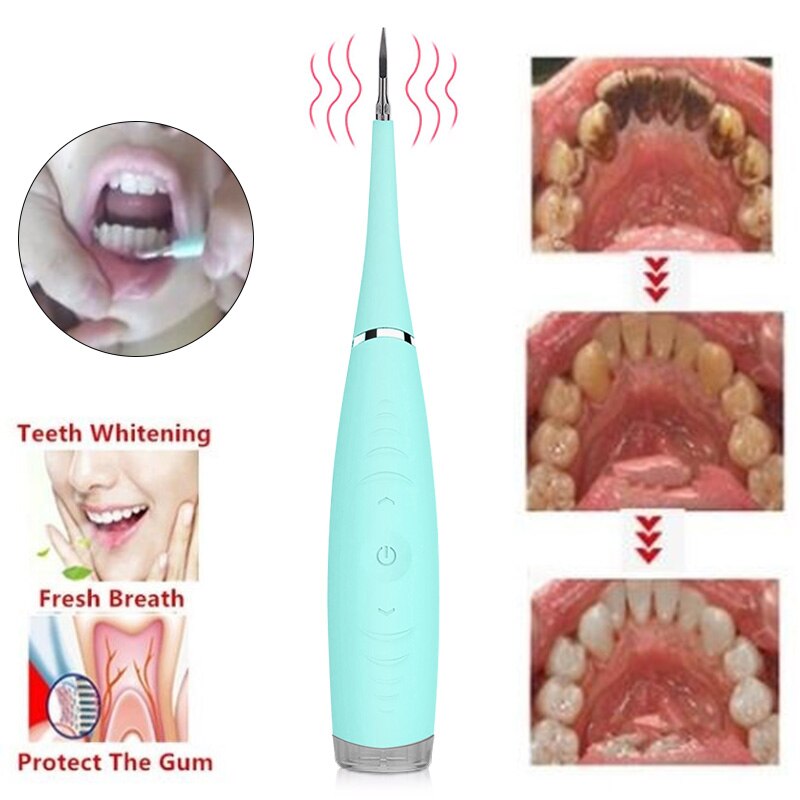 Electric Ultrasonic Sonic Dental Scaler Tooth Calculus Remover Cleaner Tooth Stains Tartar Tool Whiten Teeth Tartar Remove
