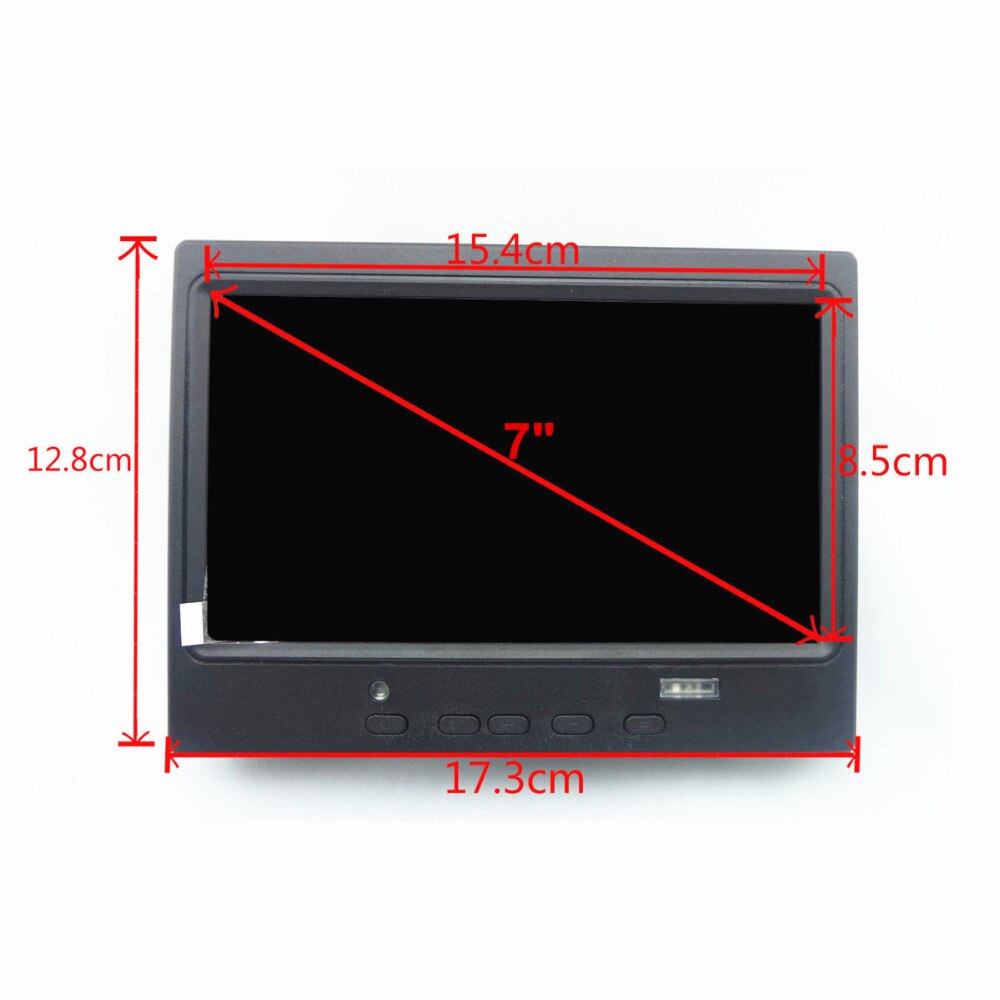 Wearson 7" inch Home Security Monitor HDMI VGA AV HD LCD Display for Raspberry Pi,CCTV Security Monitoring System Endoscope,etc