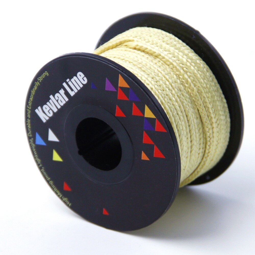 Gul flettet line til fiskeri 100-2000lb kevlar fiskeassistent snor dragesnor udendørs backpacking camping reb