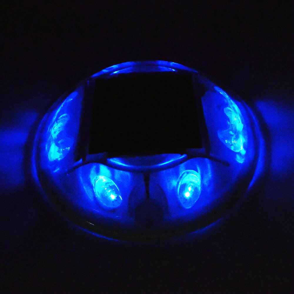 Metal Solar Power LED Path Driveway Pathway Deck Light Outdoor Garden Road Dock Lamp 10Leds Underground Lamps Lights