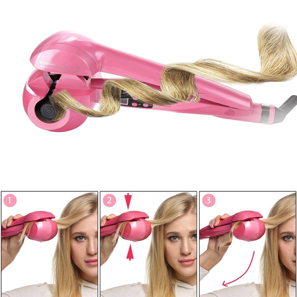 en céramique bigoudi Styler jet de vapeur automatique Curl rapide chauffage outil de coiffure magique cheveux fer à friser baguette