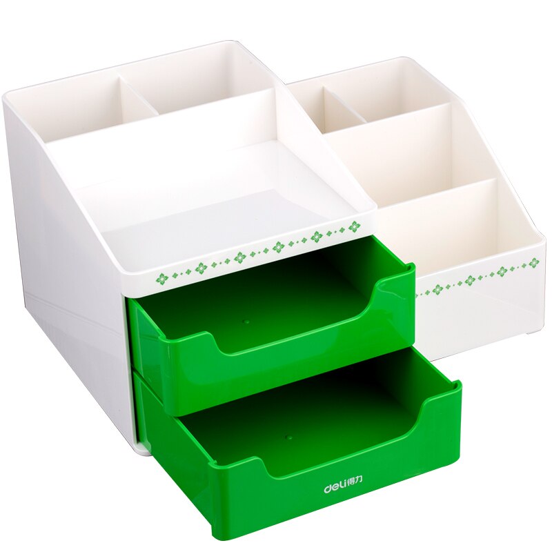Bandeja de archivo DELI, caja de almacenamiento multifunción, soporte de escritorio para lápiz, bandejas para documentos, Accesorios de escritorio, organizador, suministros escolares de oficina