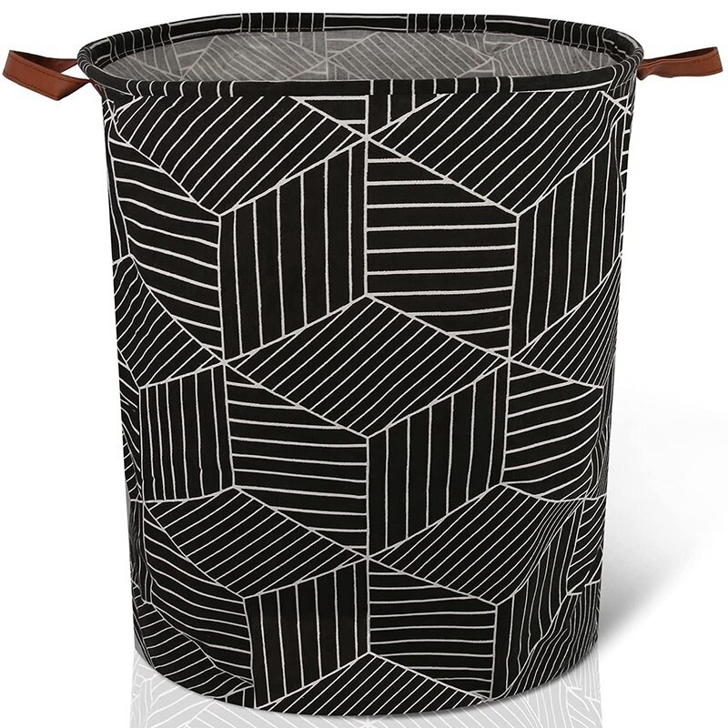 Laundry Basket Foldable Laundry Basket Baby Laundry Basket Large Laundry Basket Waterproof with Leather Handle: Default Title