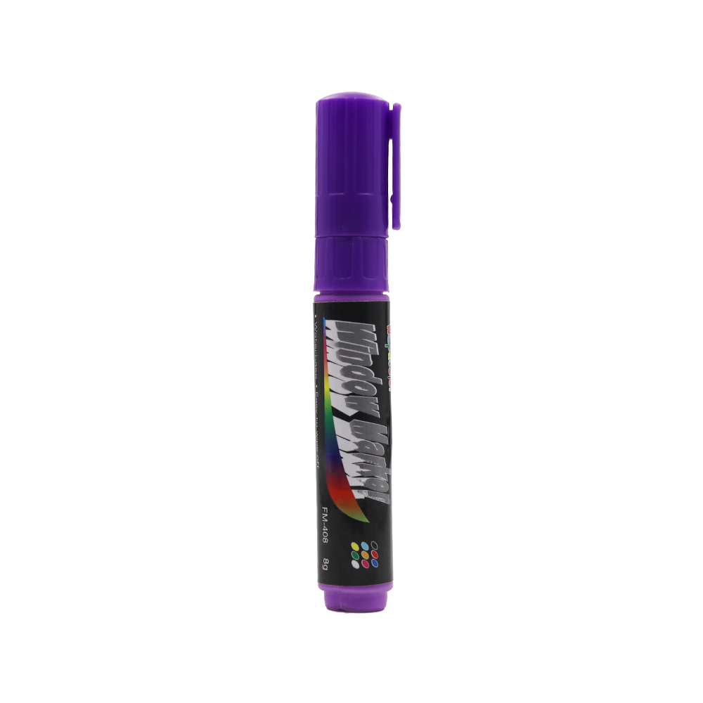 Flashcolor 8mm Bunte Textmarker Fenster Marker Stift für LED Schreibtafel, Tafel Aufkleber, Malerei: LILA