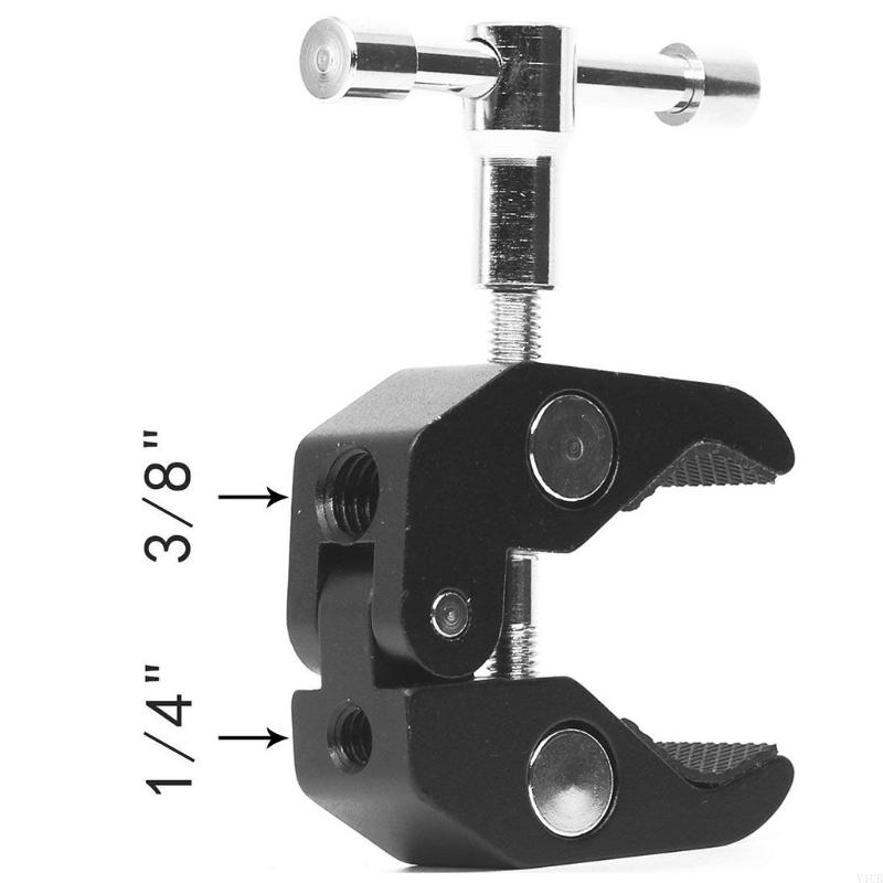 Y1UB Super Cland Crand Claw Clagus Tongs Peladores clipe Suporte para câmeras MONOPOD MONOPOD Stand Stand Mount