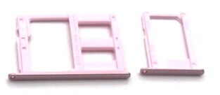 Dual/Single Sim Tray For Samsung Galaxy J3 J5 J7 /J330 J530 J730F SIM Card Slot Holder Replacement Part: Dual pink