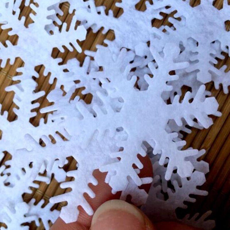 Kunstmatige Sneeuw Bloemen confetti Scatter voor DIY Party Winter Jaar Kerst Kids Slaapkamer Muurstickers Baby Decoratie wh