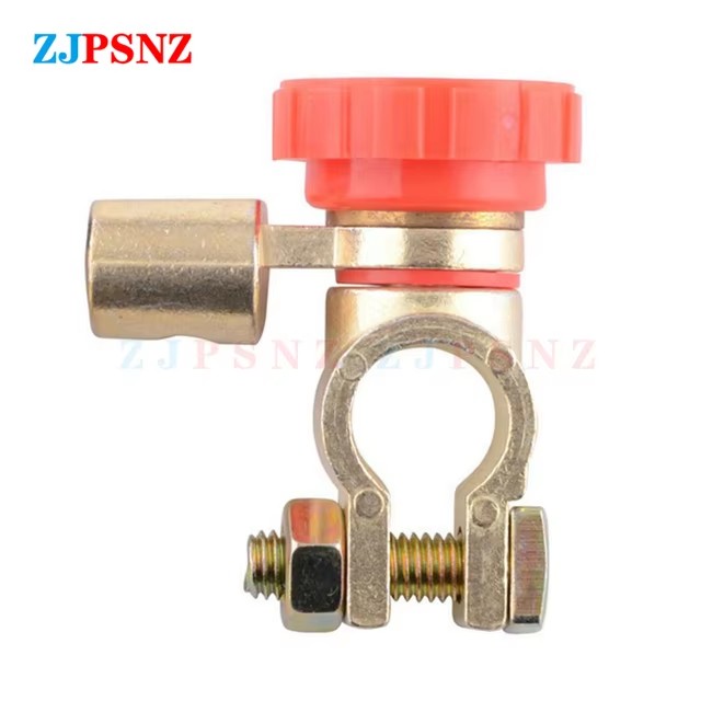Car Battery Terminal Link Switch Clamp Top Post Terminal Quick Cut Off Disconnect Isolator Switchs Truck Battery Disconnector: Dark Grey