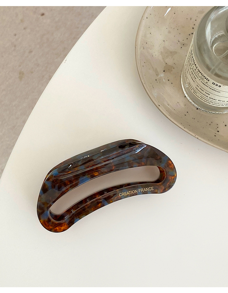 Pinza para el pelo de acetato Muweordy, pinza para el pelo grande, pinza para el pelo de cangrejo a la francesa, pinzas para el cabello a la , accesorios para el cabello para mujeres y niñas: YELLOW