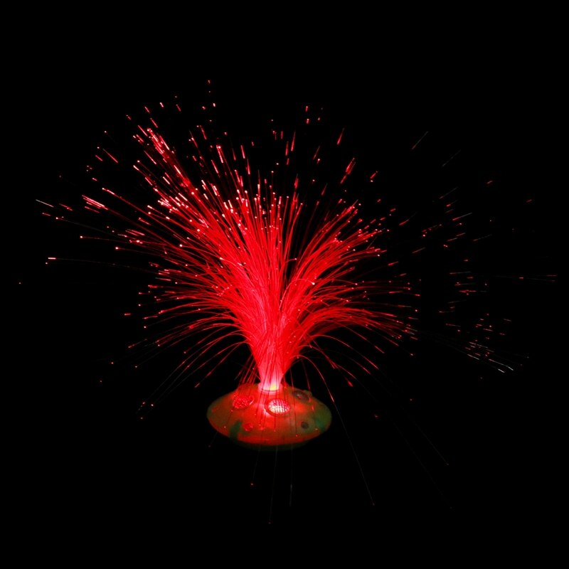 Glasvezel licht kleurrijke led feestlamp nacht batterij huisdecoratie bruiloft