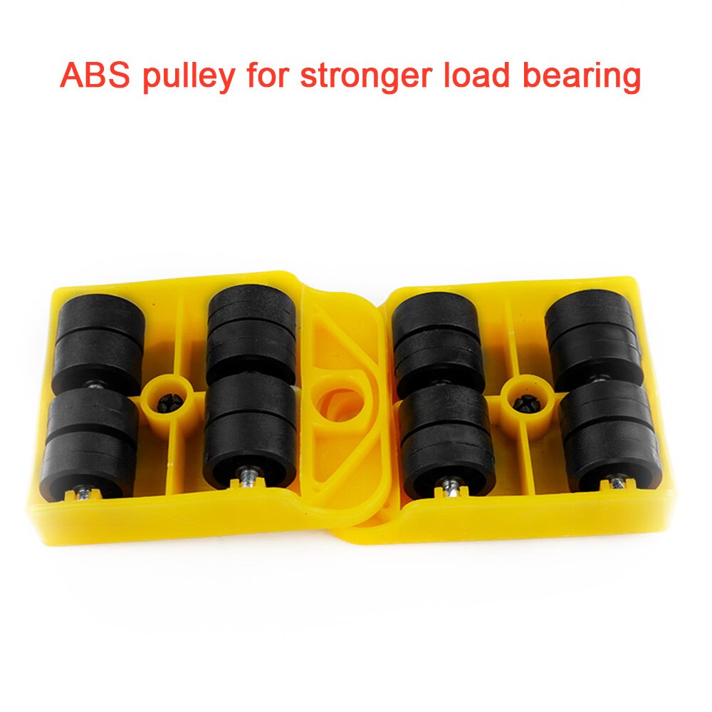 Heavy Roller Move Tool Set Wheel Bar Mover Sliders Transporter Kit Trolley for 100Kg/220Lbs Heavy Furniture Roller