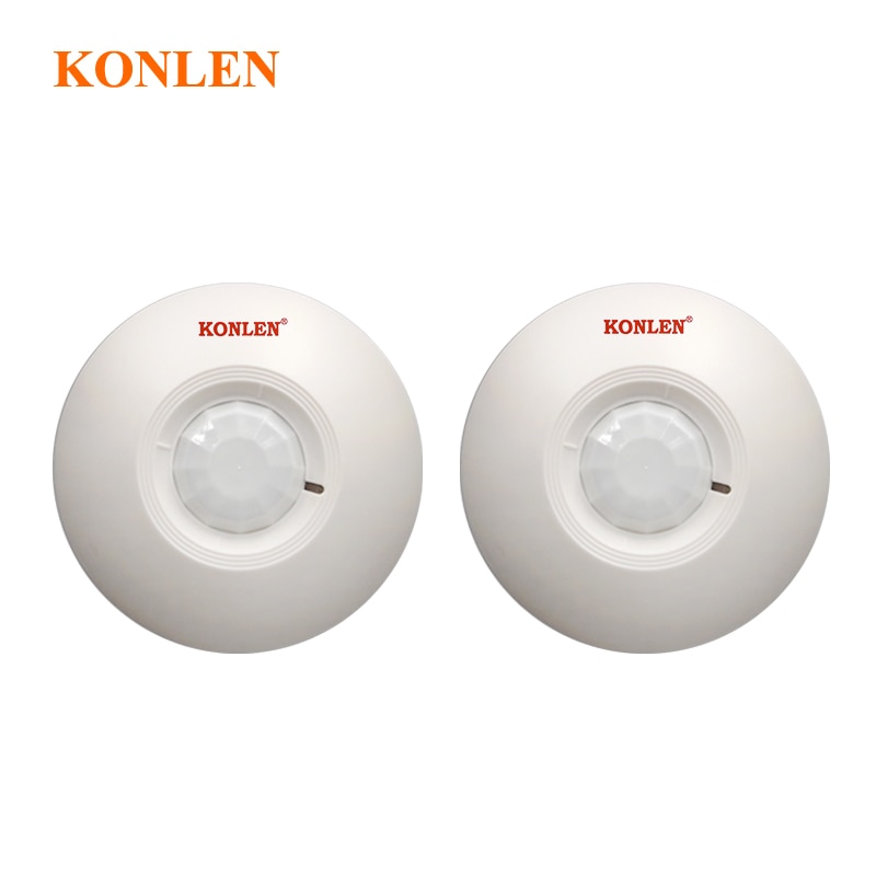 12V Wired PIR Motion Detector Alarm Infrared Sensor 360 Degree Detection Ceilling Mounted Installation Relay NO.NC Optional