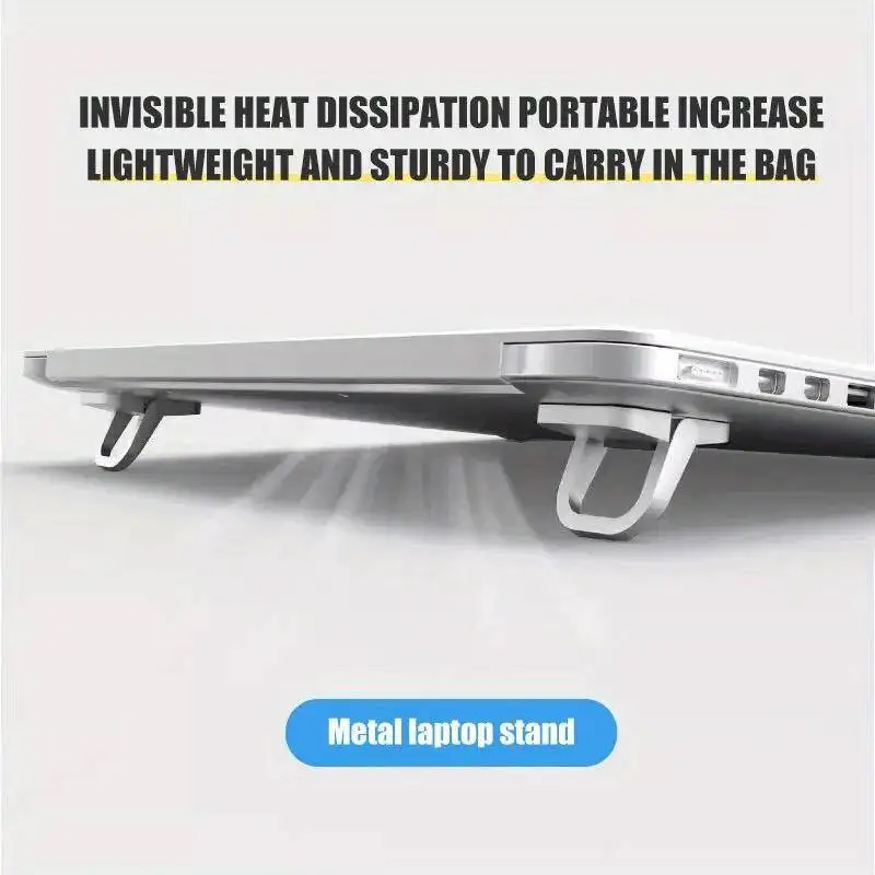 2 stks/set Laptop Stand voor Computer Toetsenbord Stand Riser Aluminium Mini Draagbare Laptop Stands voor Notebook