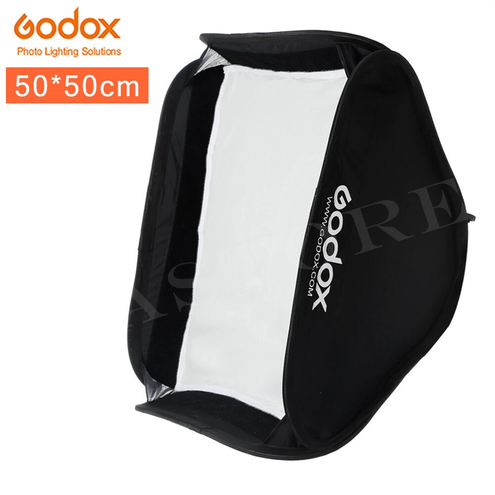 Godox 20 "x 20" 50*50cm opvouwbaar Soft Box Godox Suitbale Voor S-type Beugel camera Flash (50*50cm Softbox Alleen)