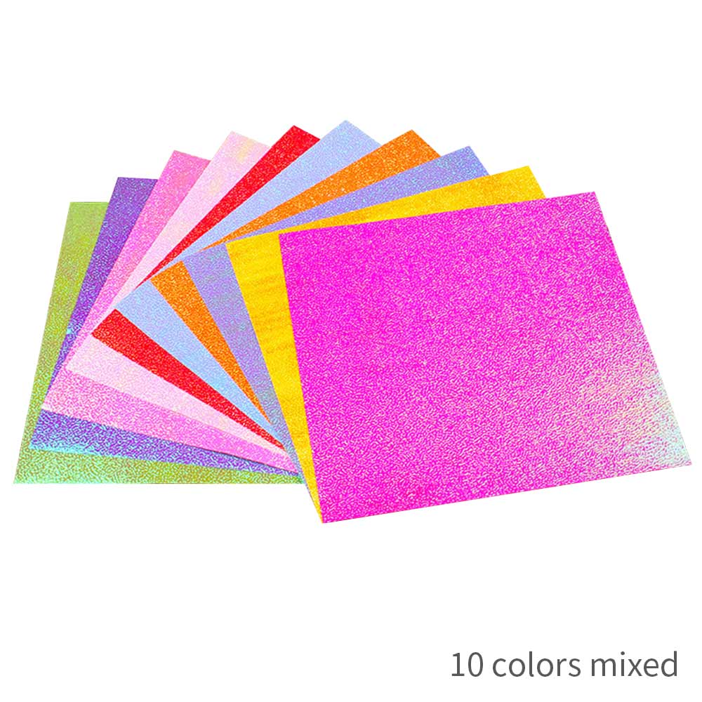 Sewing Supplies DIY Crafts DIY 10 Colors Handmade Glitter Paper Manual Embroidery Polyester