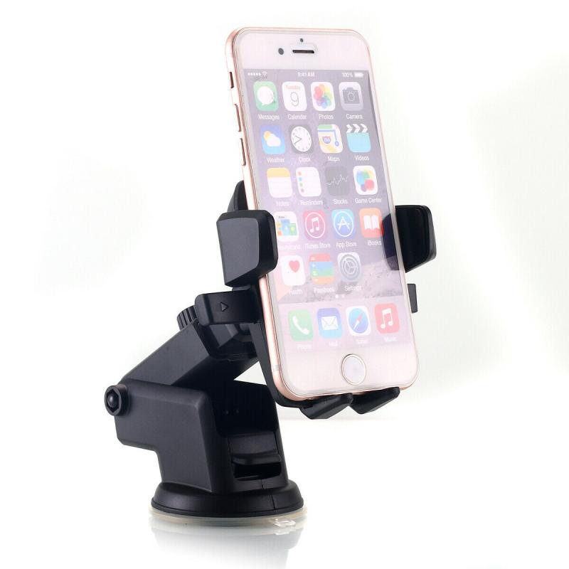 Auto Car Phone Holder 360 Degrees Smartphone Car Mount Stand Adjustable Phone Mounting Suction Cup Bracket Car Stying
