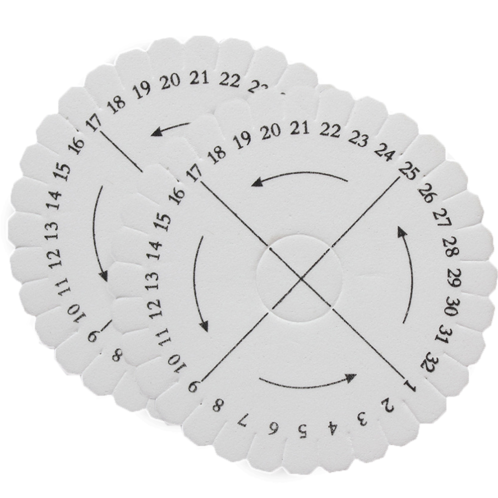 2 STUKS Ronde Weven Praktische Kumihimo Board Vierkante Kralen DIY Gereedschap Breien Gevlochten Plaat Knoop Touw Vlechten Schijven: Default Title