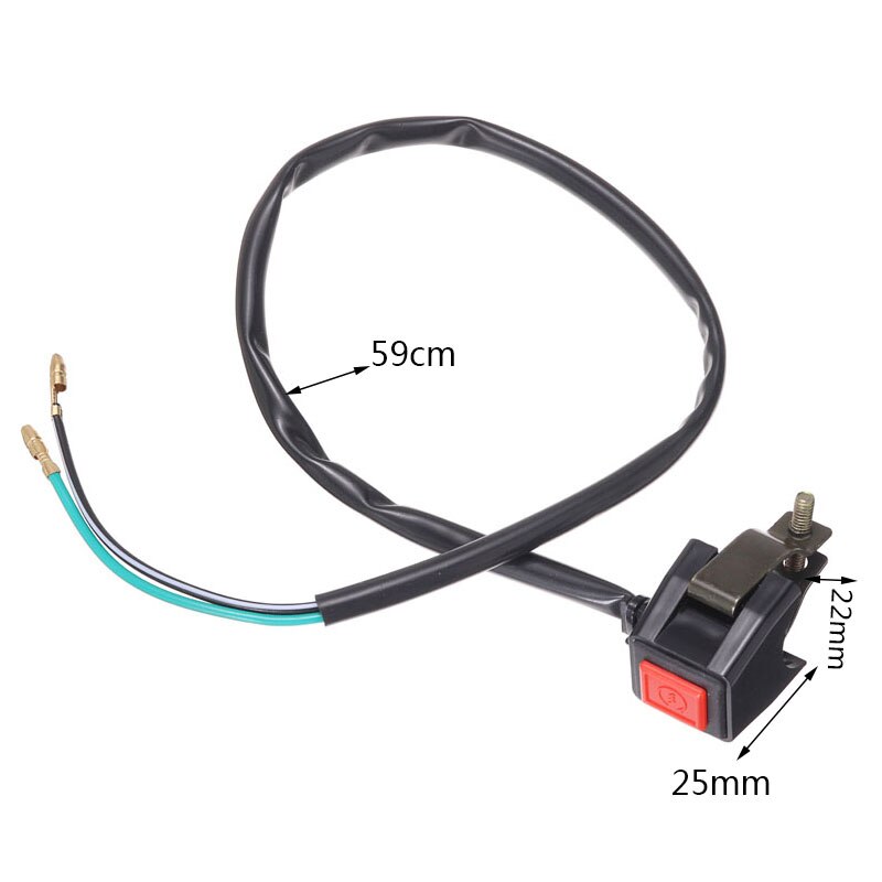 Universal 1pc Scooter Start Stop Switch Button 22mm Handlebar For Motorcycle Dirt Bike ATV Accessories