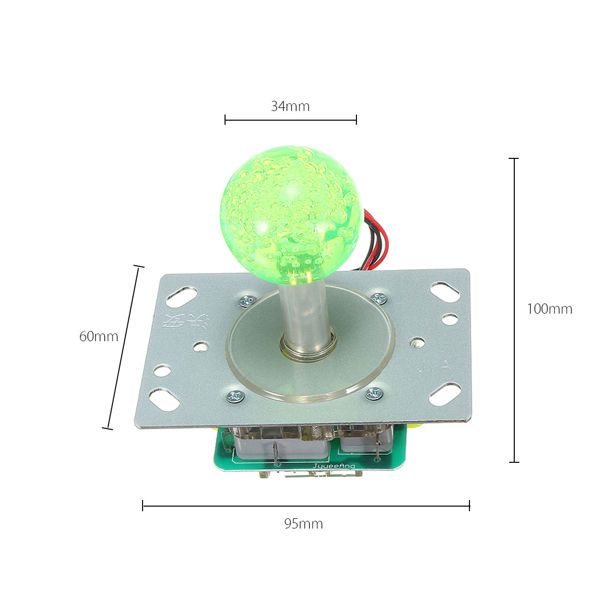 Diy Joystick Arcade Kits 2 Spelers Met 20 Led Arcade Knoppen + 2 Joysticks + 2 Usb Encoder Kit + kabels Arcade Game Onderdelen Set