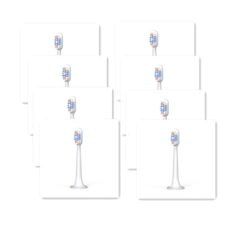Cabezales de cepillo de dientes eléctrico Xiaomi Mijia Sonic, repuesto de alta densidad para blanqueamiento 3D, T300, T500, 8 Uds.: 8pcs t300 t500 pink