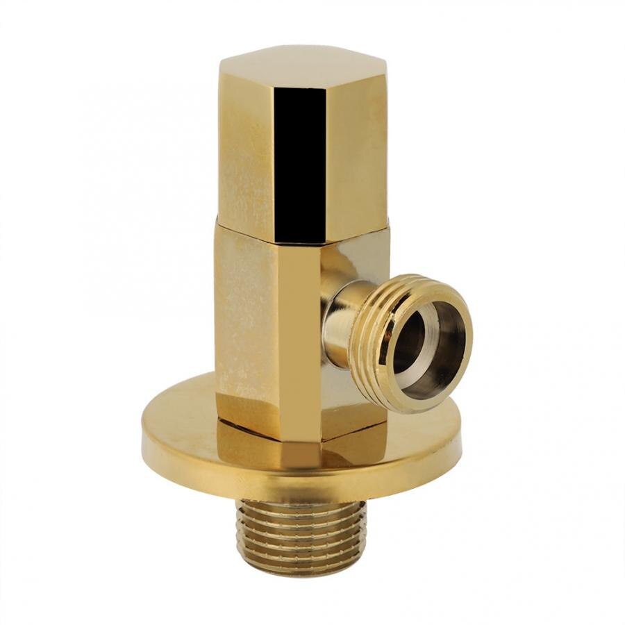 Brass Gold Angle Stop Valve Bathroom Water Control valve Faucet Valves Accessories Bathroom Supplies