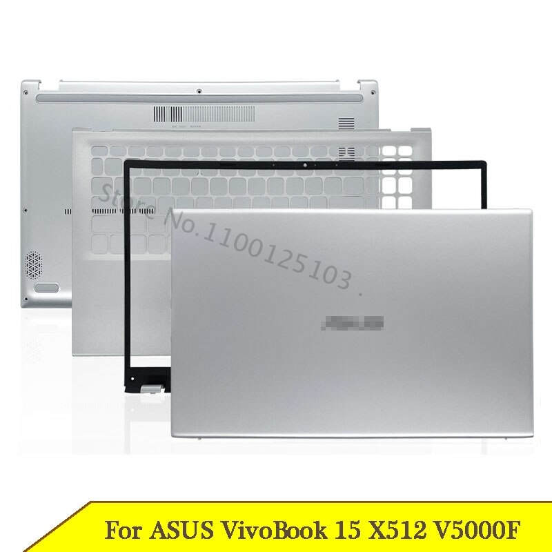 Lcd Back Cover Voor Asus Vivobook 15 X512 V5000F Laptop Top Case Voorkant Palmrest Bottom Case Scharnieren Een B C D 15.6 Inch